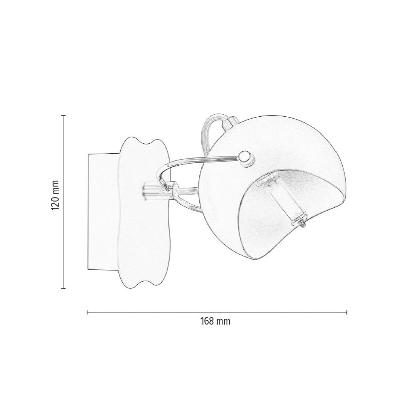 Kana Kinkiet 1xG9 28W Czarny/Złoty