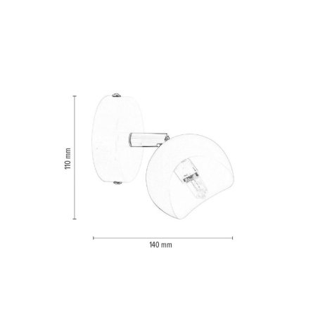 Kita Kinkiet 1xG9 28W Chrom/Biały