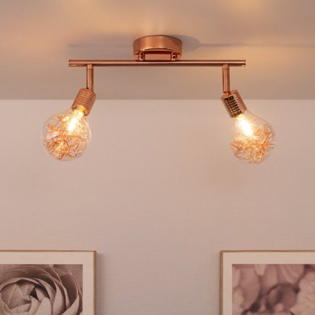 Bulbs Listwa Sufitowa 2xG9 28W Miedź/Transparentny