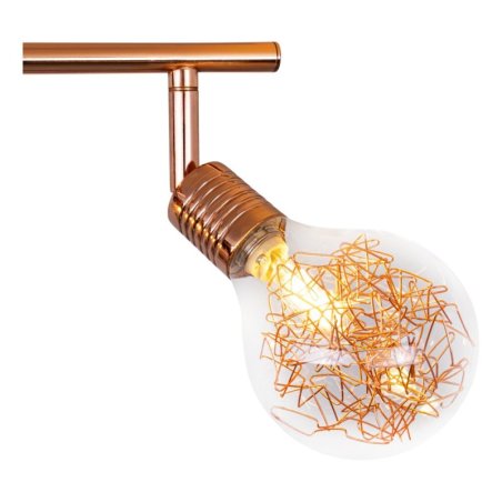 Bulbs Lampa Sufitowa 3xG9 28W Miedź/Transparentny