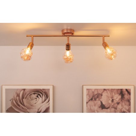 Bulbs Lampa Sufitowa 3xG9 28W Miedź/Transparentny