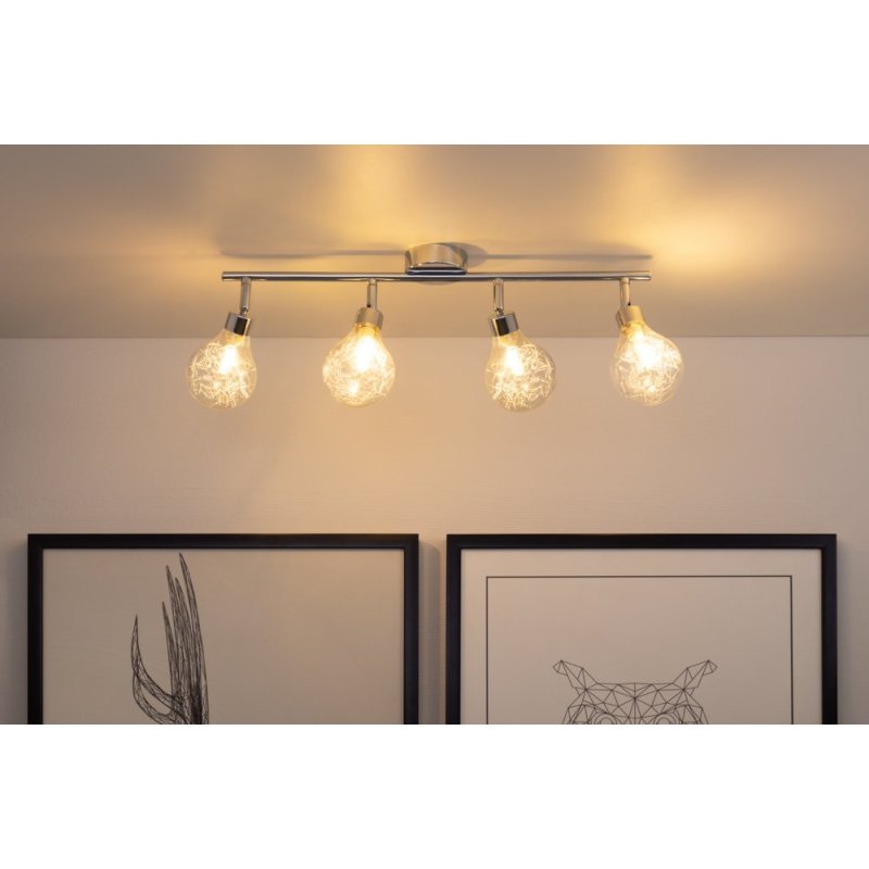 Bulbs Lampa Sufitowa 4xG9 Max.28W Chrom/Transparentny