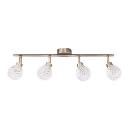 Wave Lampa Sufitowa 4xG9 28W Patyna/Transparentny