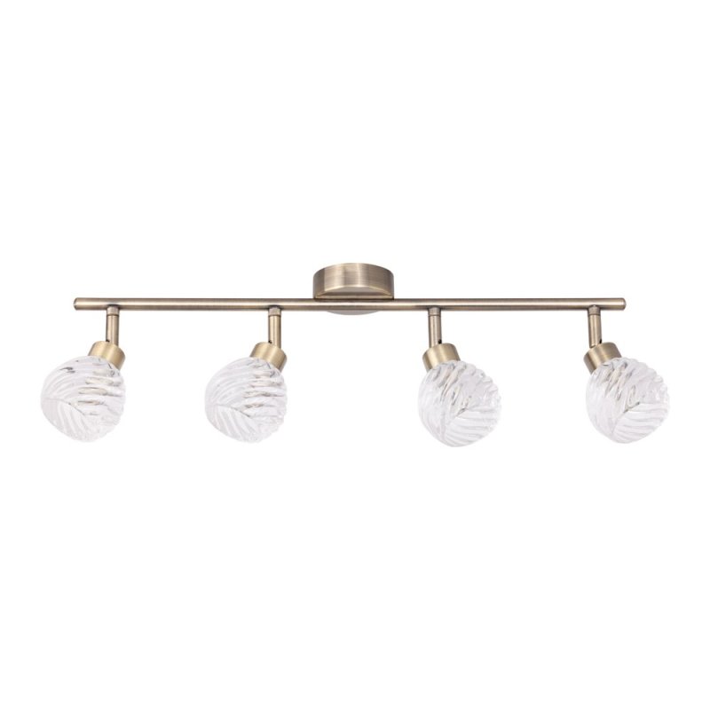 Wave Lampa Sufitowa 4xG9 28W Patyna/Transparentny