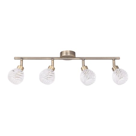 Wave Lampa Sufitowa 4xG9 28W Patyna/Transparentny