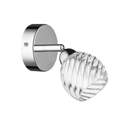 Wave Kinkiet incl. 1xG9 28W Chrom/Transparentny