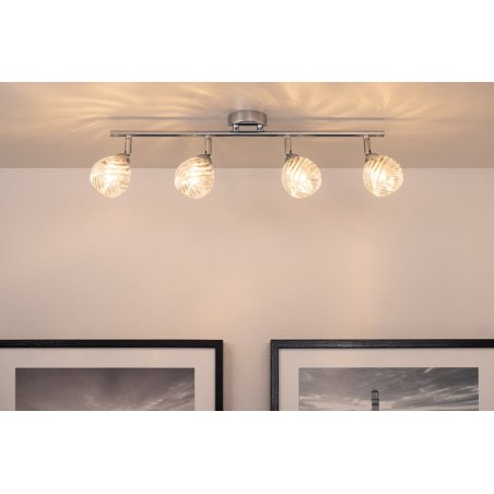 Wave Listwa Sufitowa incl. 4xG9 28W Chrom/Transparentny