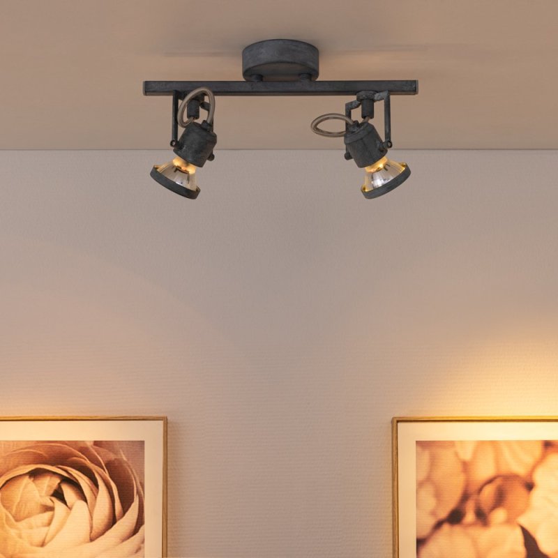 Concreto Lampa Sufitowa 2xGU10 50W Beton