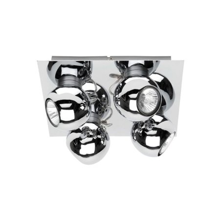 Sergio Plafon incl. 4xGU10 LED 4,5W Chrom