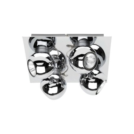 Sergio Plafon incl. 4xGU10 LED 4,5W Chrom