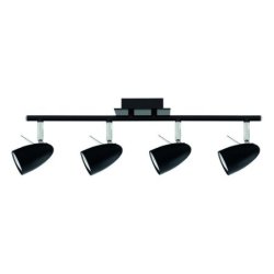 Ian Listwa Sufitowa 4xGU10 35W Czarny/Chrom