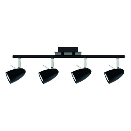 Ian Listwa Sufitowa 4xGU10 35W Czarny/Chrom