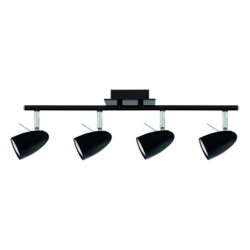 Ian Listwa Sufitowa 4xGU10 35W Czarny/Chrom