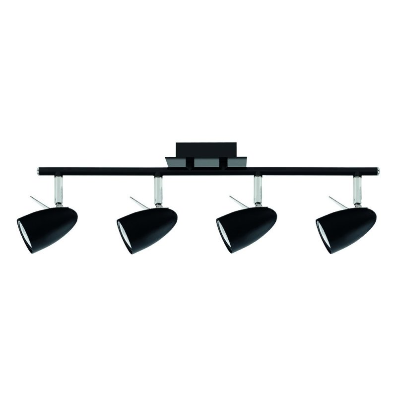 Ian Listwa Sufitowa 4xGU10 35W Czarny/Chrom