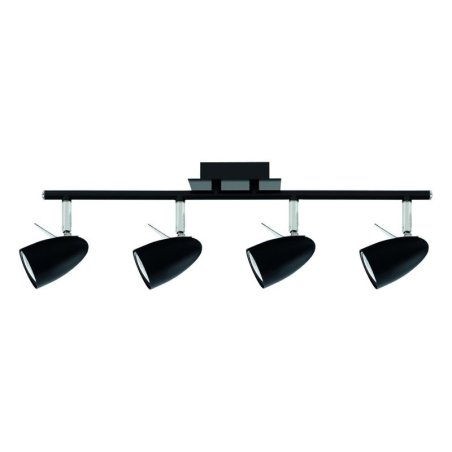 Ian Listwa Sufitowa 4xGU10 35W Czarny/Chrom