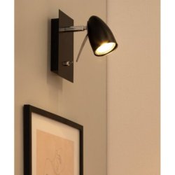 Ian Kinkiet 1xGU10 Max.35W Czarny/Chrom