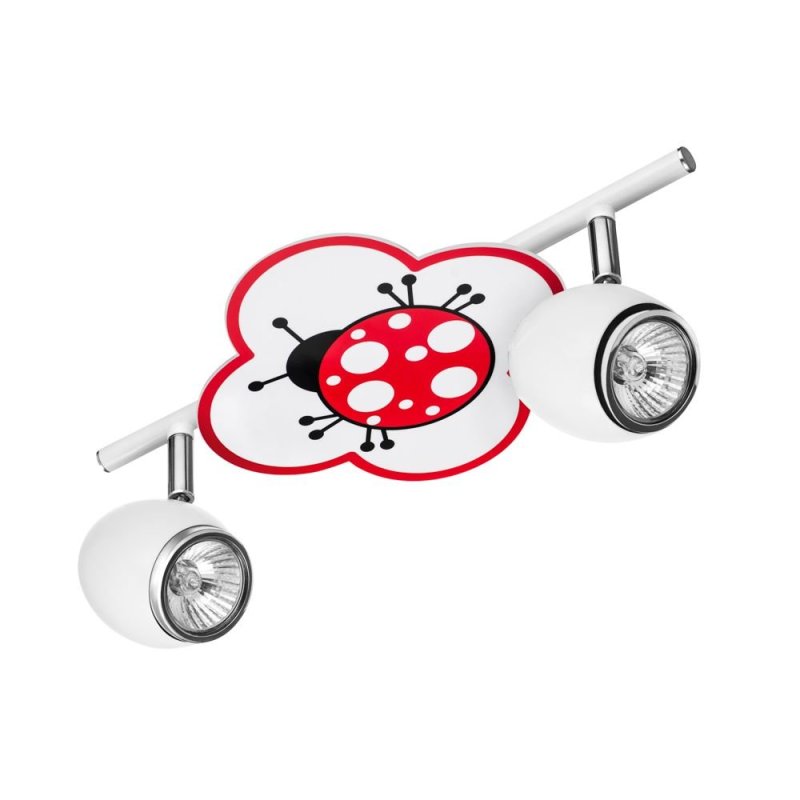 Fly Lampa Sufitowa 2xGU10 35W Biały/Chrom