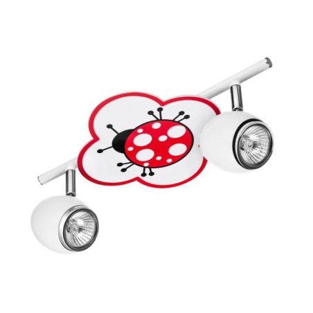 Fly Lampa Sufitowa 2xGU10 35W Biały/Chrom