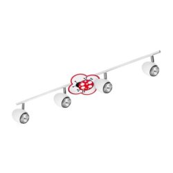 Fly Listwa Sufitowa 4xGU10 50W Biały/Chrom