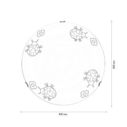 Fly Plafon 2xE27 60W Biały/Chrom