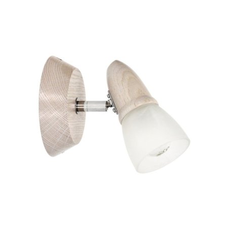 Julietta Kinkiet 1xE14 Max.40W Dąb Bielony/Chrom/Biały