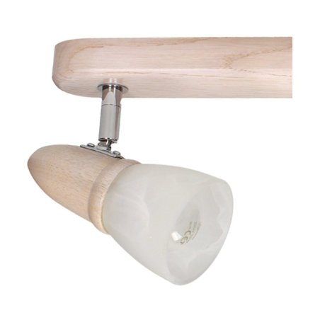 Julietta Lampa Sufitowa 2xE14 Max.40W Dąb Bielony/Chrom/Biały
