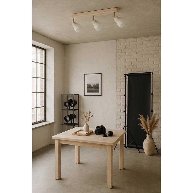 Julietta Lampa Sufitowa 3xE14 40W Dąb Bielony