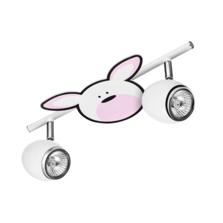 Rubby Lampa Sufitowa 2xGU10 50W Biały/Chrom