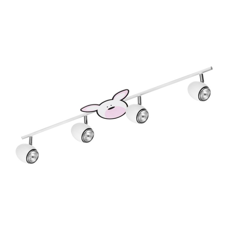 Rubby Listwa Sufitowa 4xGU10 50W Biały/Chrom