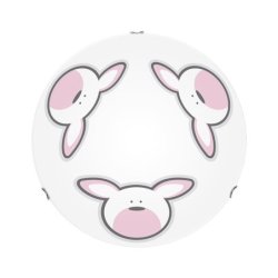 Rubby Plafon 2xE27 60W Biały/Chrom