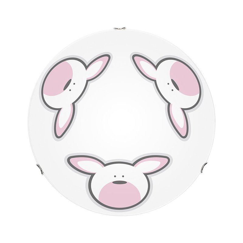 Rubby Plafon 2xE27 60W Biały/Chrom