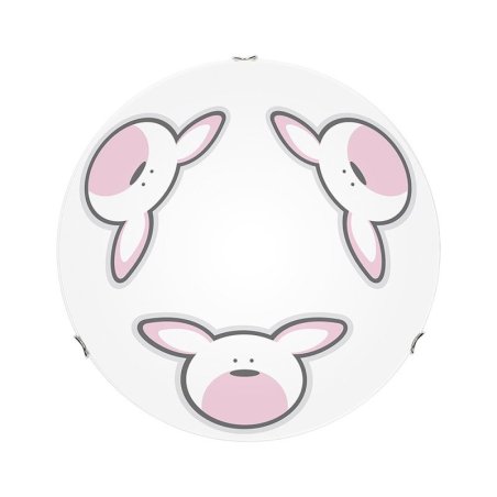 Rubby Plafon 2xE27 60W Biały/Chrom