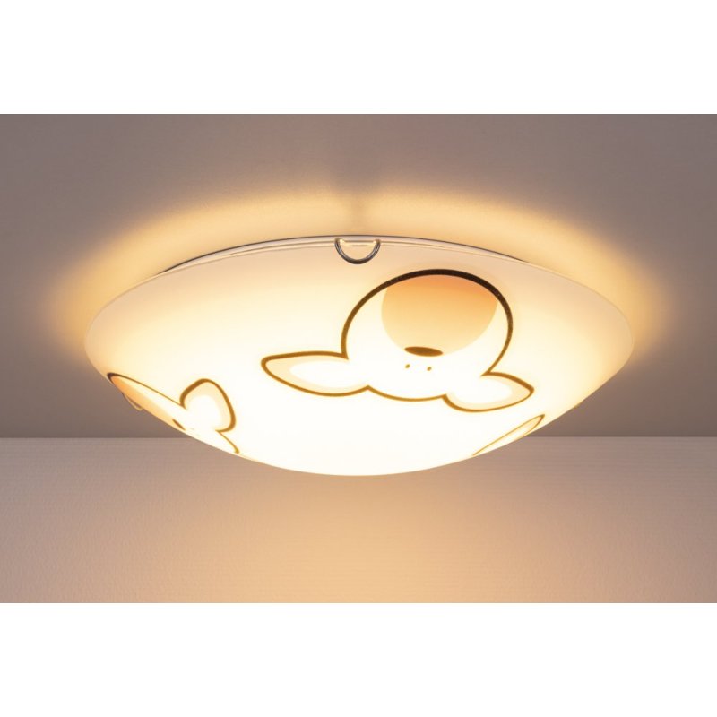 Rubby Plafon 2xE27 60W Biały/Chrom