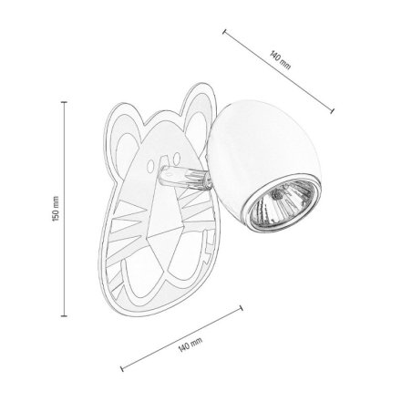 Lenny Kinkiet 1xGU10 50W Biały/Chrom