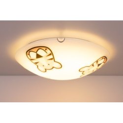 Lenny Plafon 2xE27 60W Biały/Chrom