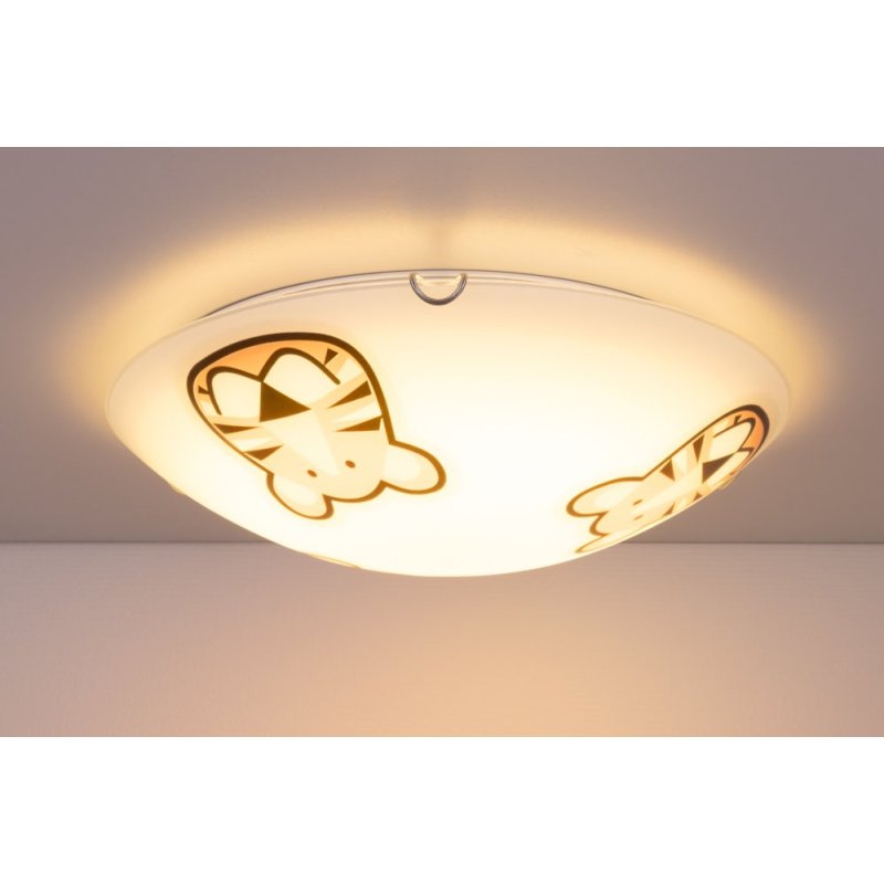 Lenny Plafon 2xE27 60W Biały/Chrom