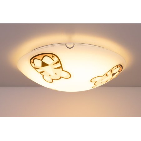 Lenny Plafon 2xE27 60W Biały/Chrom