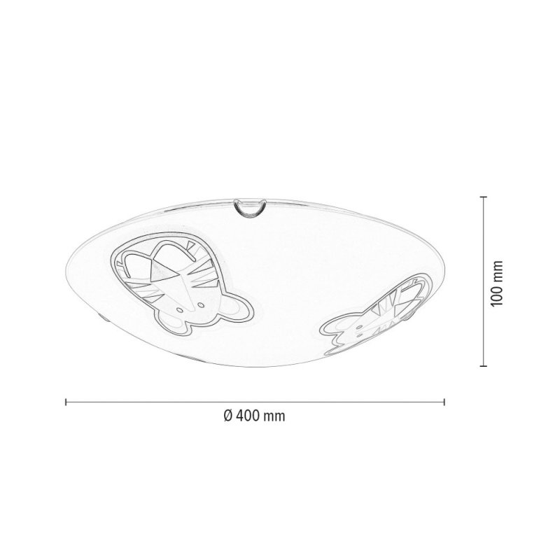 Lenny Plafon 2xE27 60W Biały/Chrom