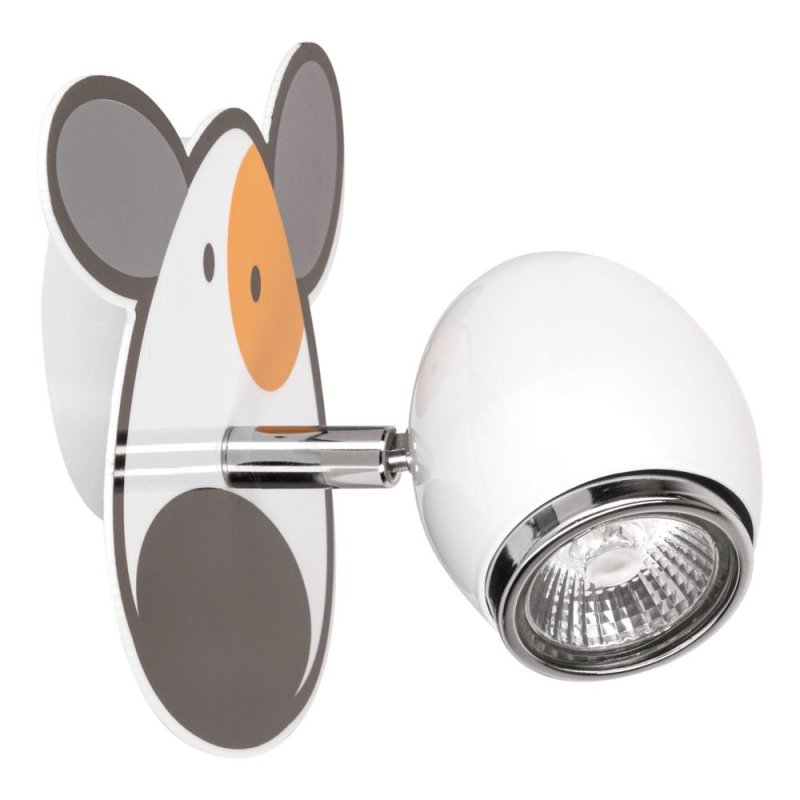 Doggy Kinkiet 1xGU10 50W Biały/Chrom