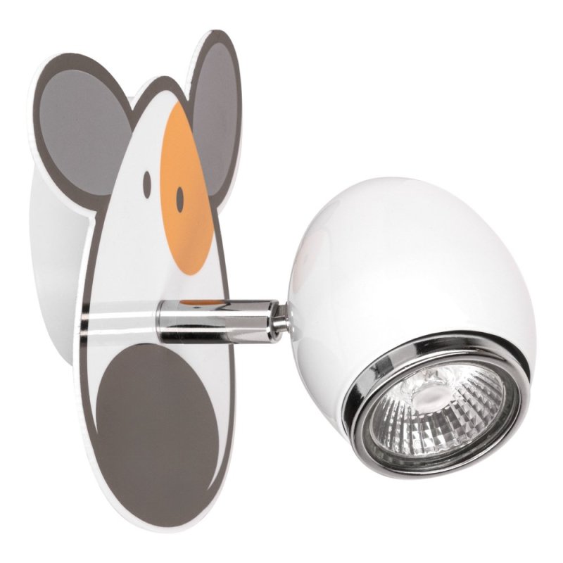 Doggy Kinkiet 1xGU10 50W Biały/Chrom