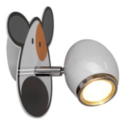 Doggy Kinkiet 1xGU10 50W Biały/Chrom