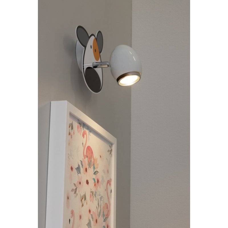 Doggy Kinkiet 1xGU10 50W Biały/Chrom