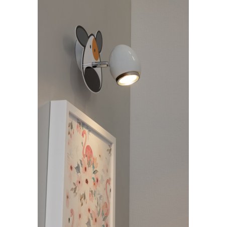 Doggy Kinkiet 1xGU10 50W Biały/Chrom