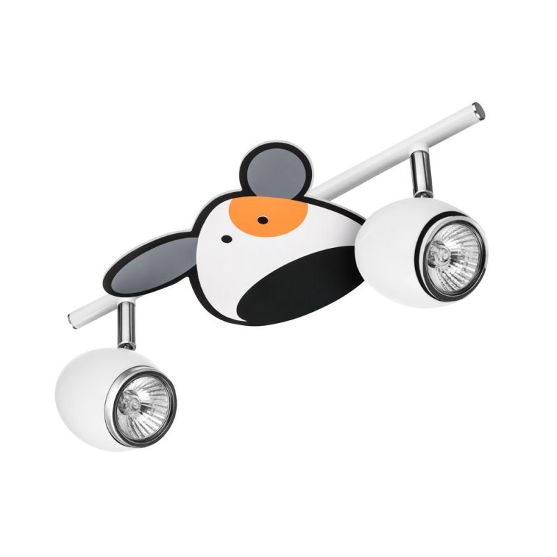 Doggy Lampa Sufitowa 2xGU10 50W Biały/Chrom