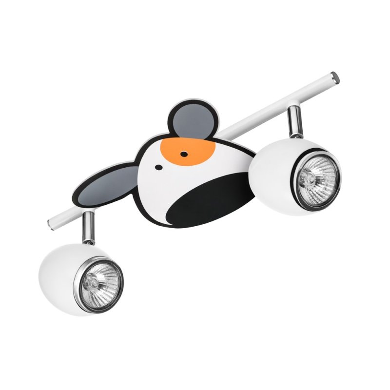 Doggy Lampa Sufitowa 2xGU10 50W Biały/Chrom