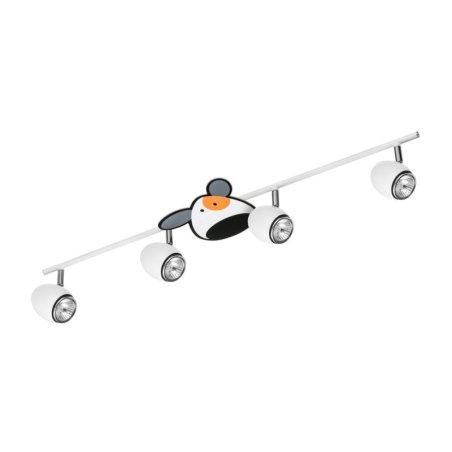 Doggy Listwa Sufitowa 4xGU10 50W Biały/Chrom