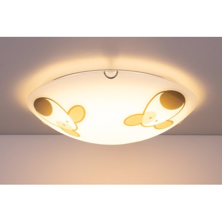 Doggy Plafon 2xE27 60W Biały/Chrom