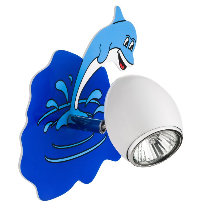 Delfin Kinkiet 1xGU10 50W Biały/Chrom