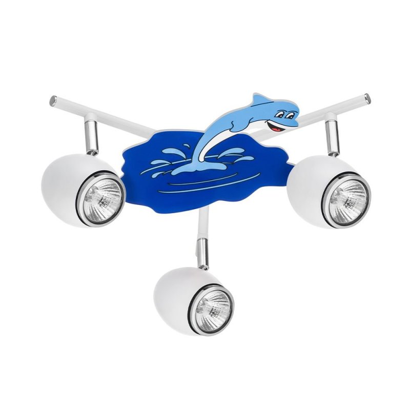 Delfin Listwa Sufitowa 3xGU10 50W Biały/Chrom