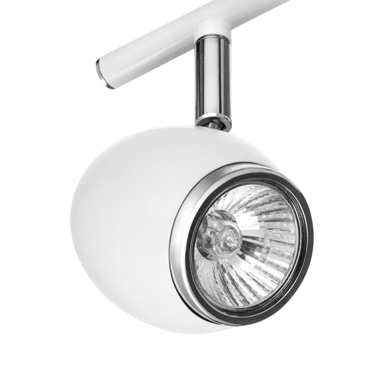 Delfin Lampa Sufitowa 4xGU10 50W Biały/Chrom